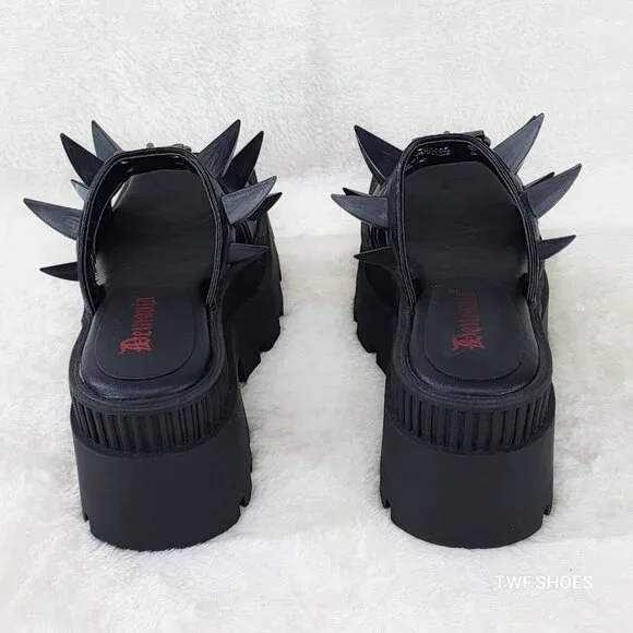 Wrath Claw Spiked Platform Goth Sandals Demonia - Picture 11 of 16